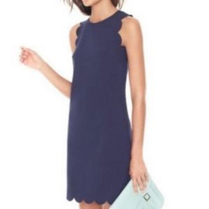 J Crew Scalloped Shift Dress
